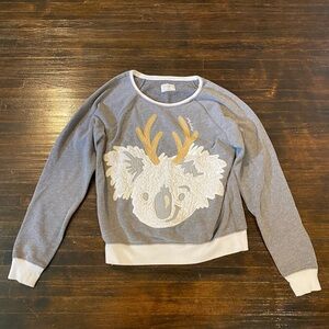 Hollister Grey Koala Crewneck Sweatshirt